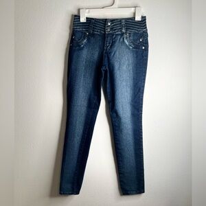 Croker Womens Medium Rise Stretch Denim Blue Skinny Leggings Jeans Size 5